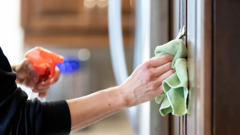 how can i remove grease from kitchen cabinets