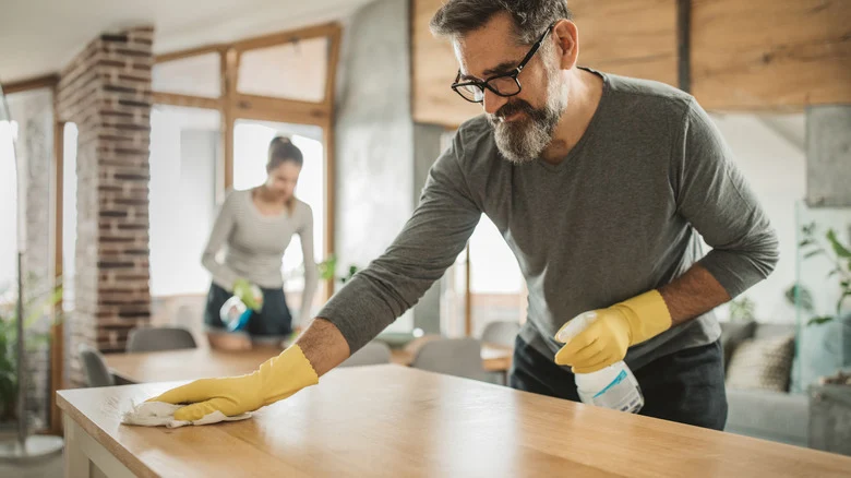 how can i remove grease from kitchen cabinets