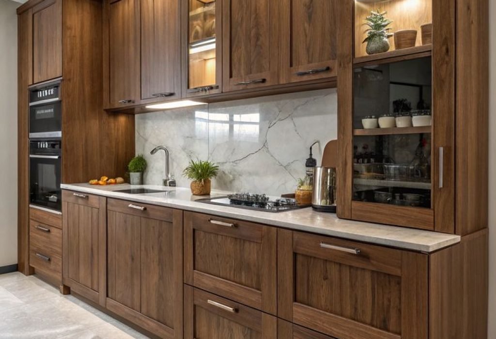 Modern Walnut Kitchen Cabinets to Transform Your Kitchen