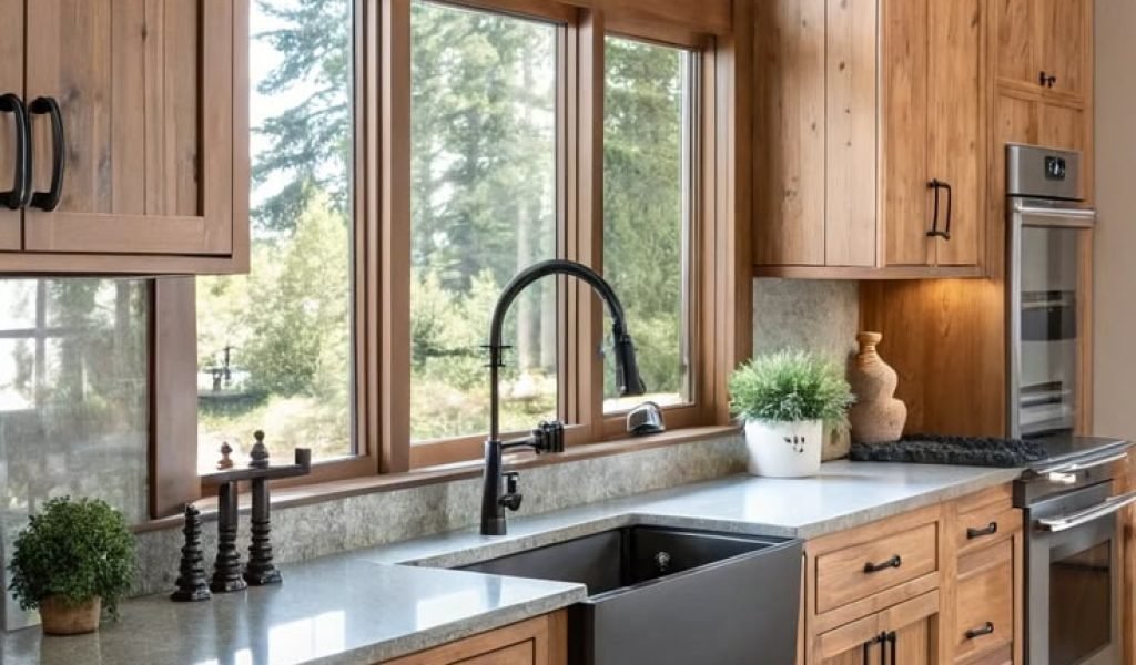 Stunning Black and wood kitchen Designs